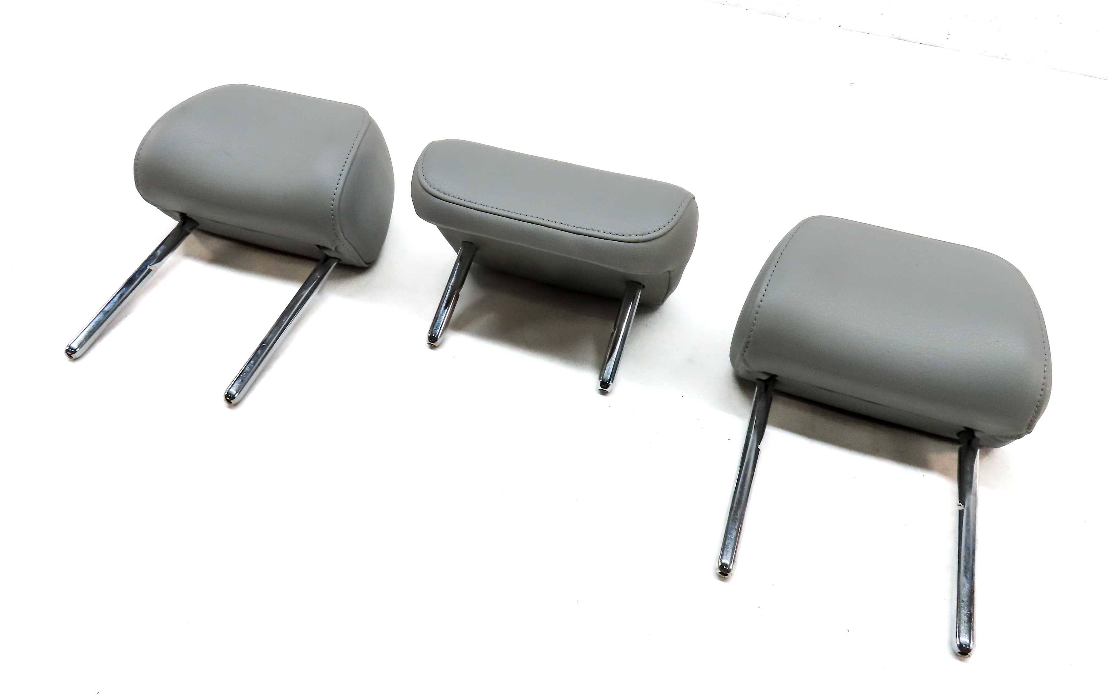 2013 AUDI A6 (C7 4G) REAR LEFT/CENTER/RIGHT SEAT HEADREST HEAD REST SET/3 (GRAY) — exact item pictured